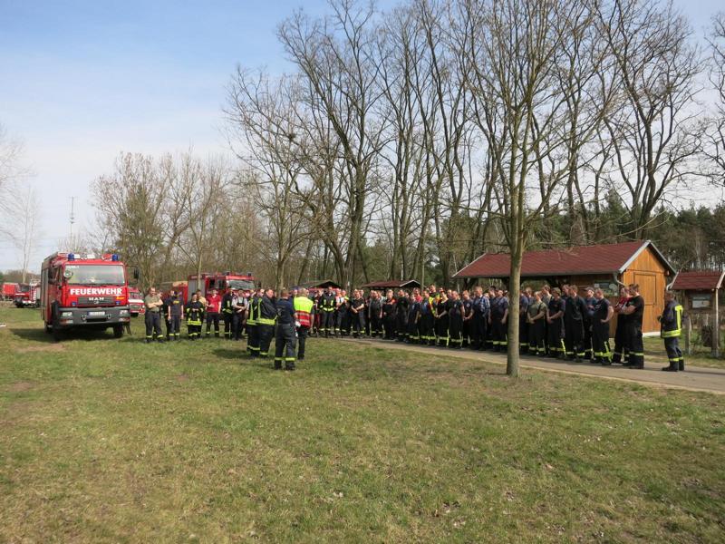 Waldbrandübung Byhlegure
