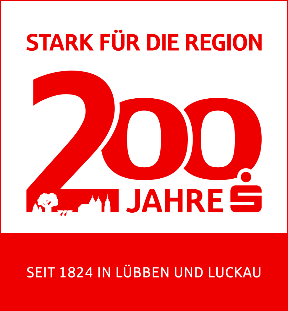 Zu sehen ist die Jubiläumsgrafik zu 200 Jahre Sparkasse in Lübben und Luckau. Zu sehen ist die Jubiläumsgrafik zu 200 Jahre Sparkasse in Lübben und Luckau.