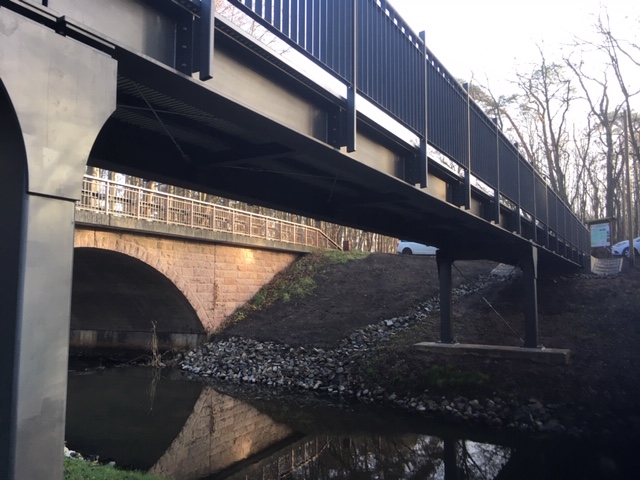 Hofjagdwegbrücke zwischen Halbe und Märkisch Buchholz - Stahlkonstruktion