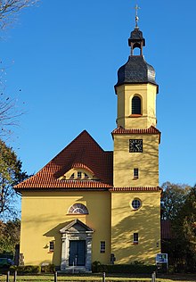 Zu sehen ist die Kirche in Niederlehme.