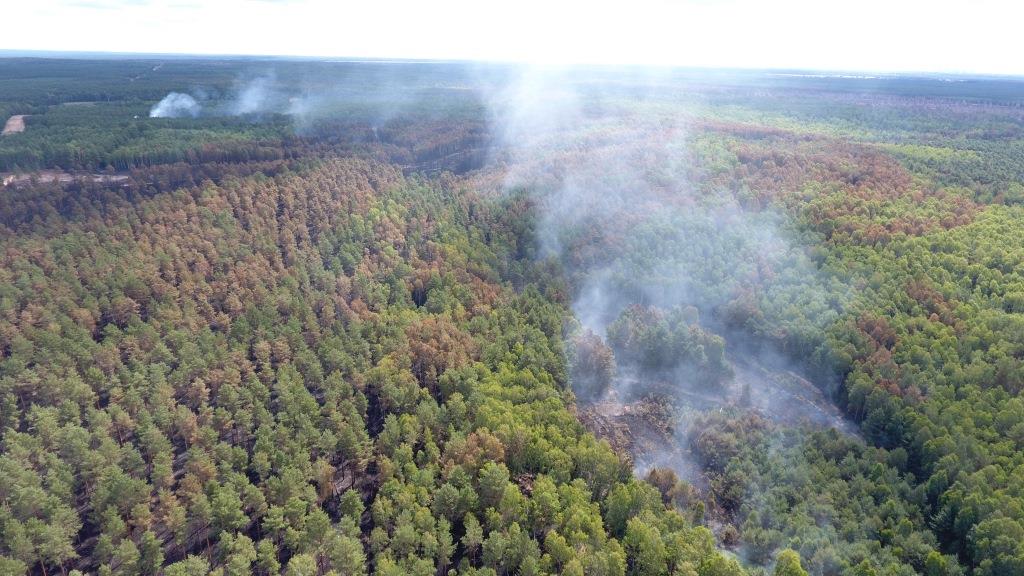 Luftbild Lieberoser Heide//Foto: Johanniter Südbrandenburg