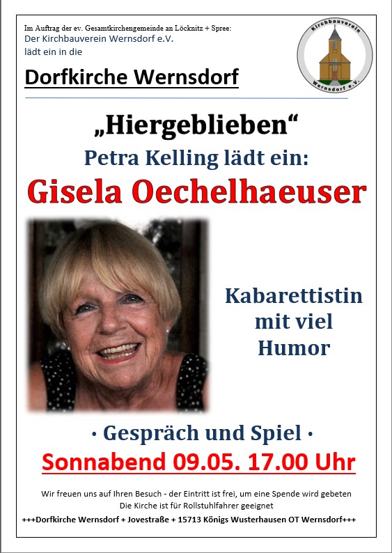Zu sehen ist das Ankündigungsplakat.