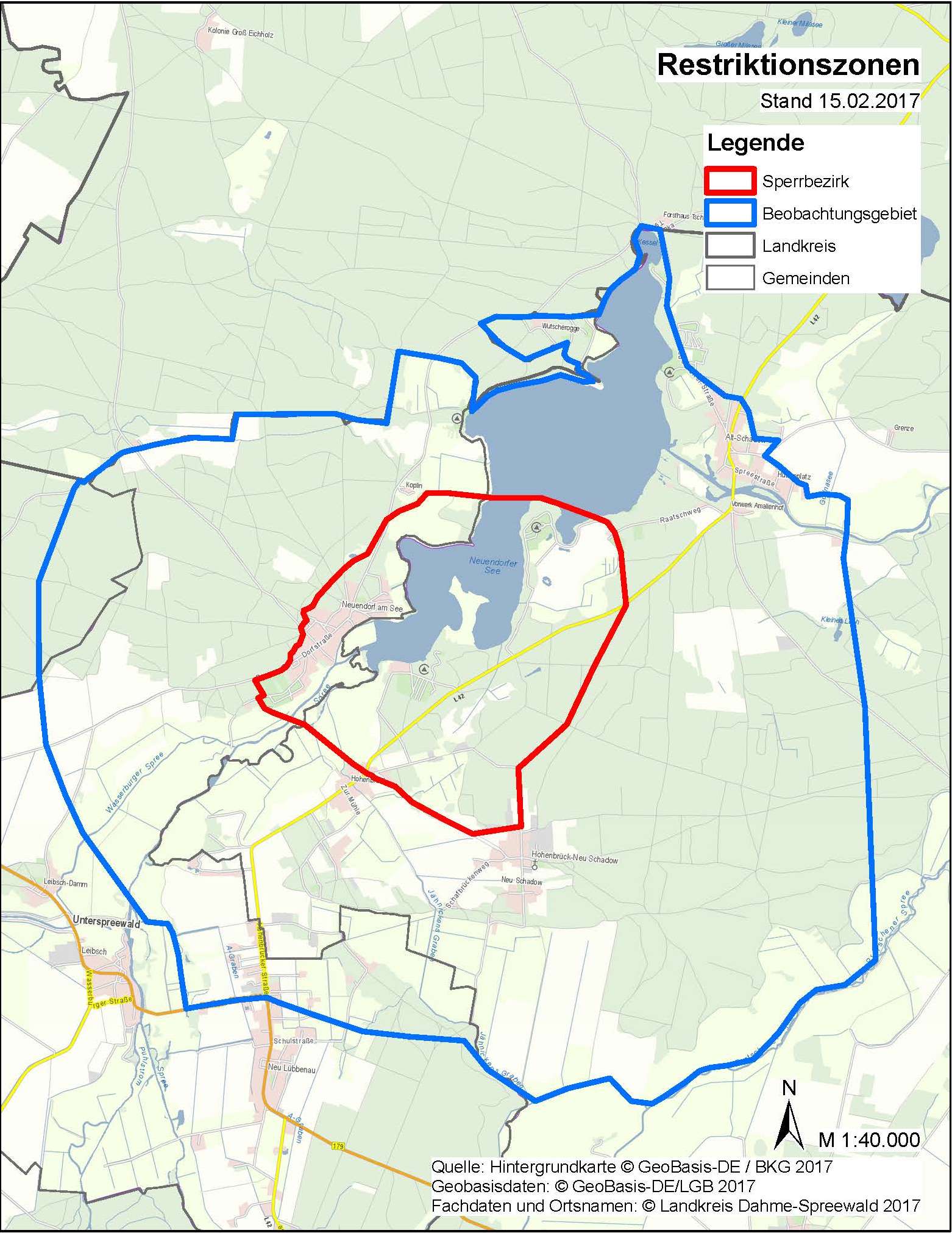 Restriktionszonen Neuendorf am See
