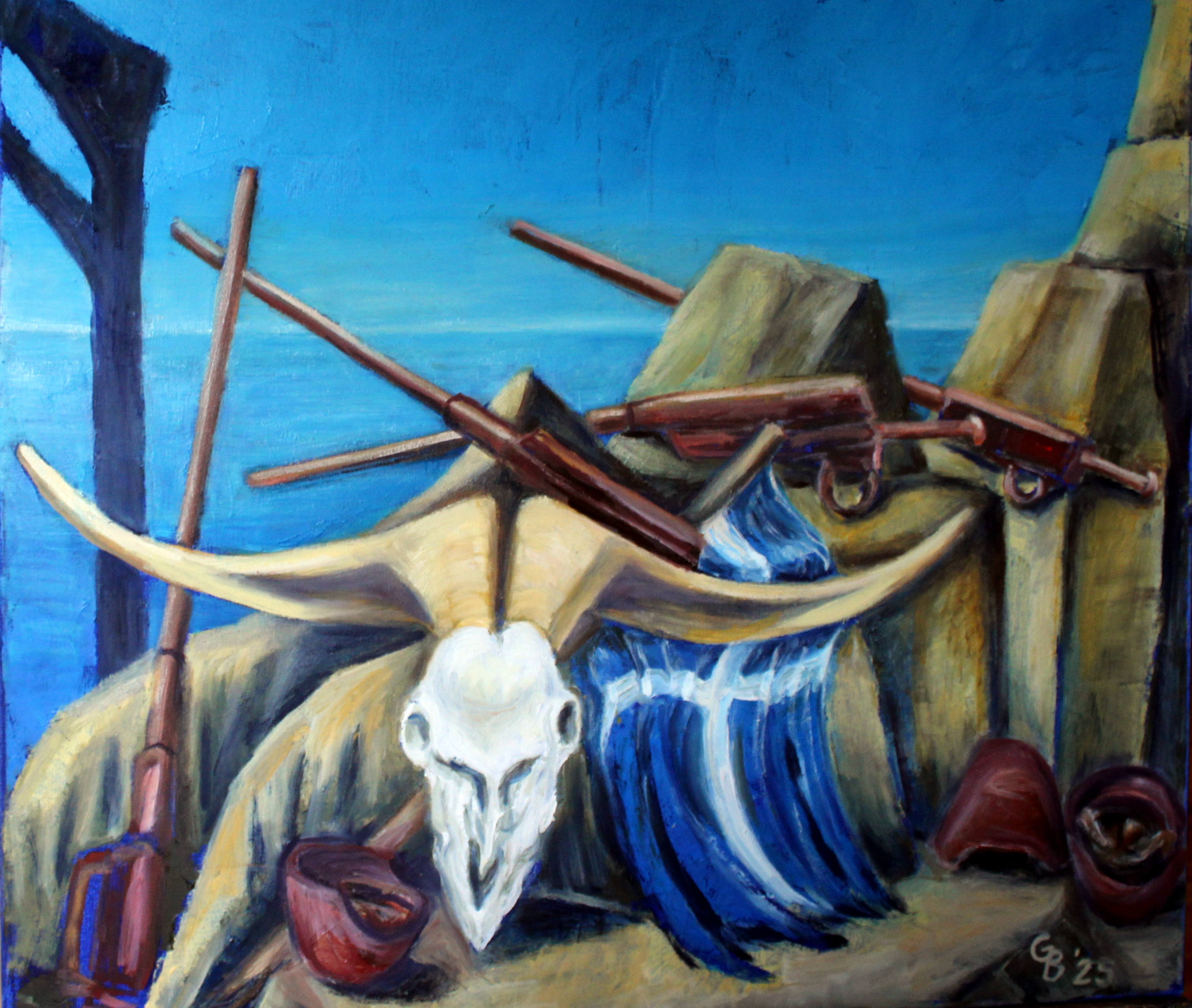 Titelbild zur Ausstellung "Wegzeichen" von Gerd Bandelow 