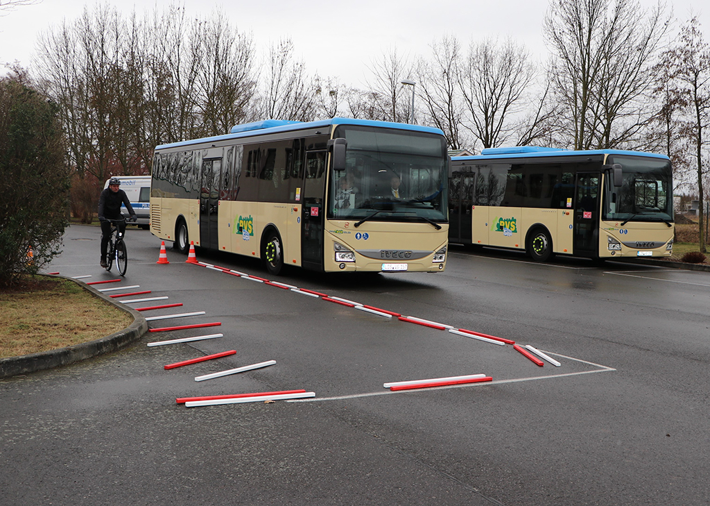 Abbiegeassistent Testfahrt