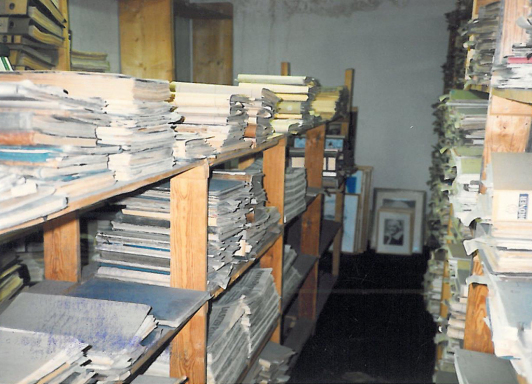 Zu sehen ist das Kreisarchiv in Lübben 1992.