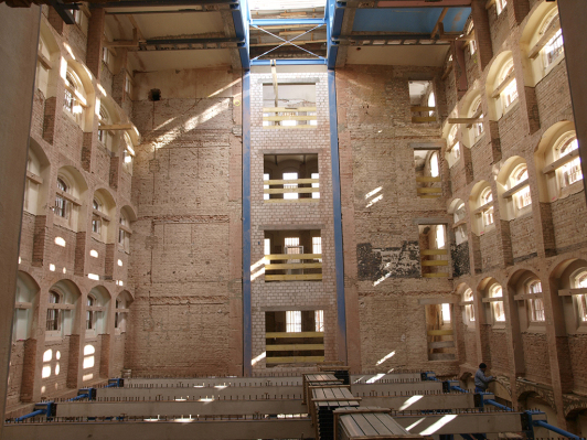 Zu sehen ist der Umbau Hafthaus 1 zum Kreisarchiv, 2010.