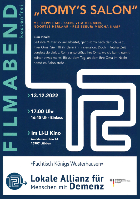 Plakat Filmabend Romy's Salon