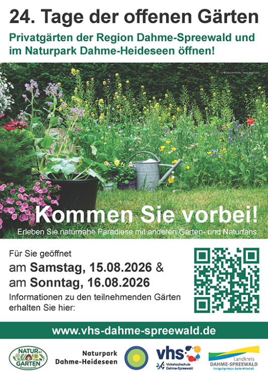 Plakat Offene Gärten