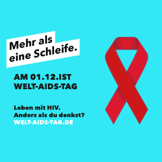 Mehr als eine Schleife - Am 01.12. ist Welt-Aids-Tag