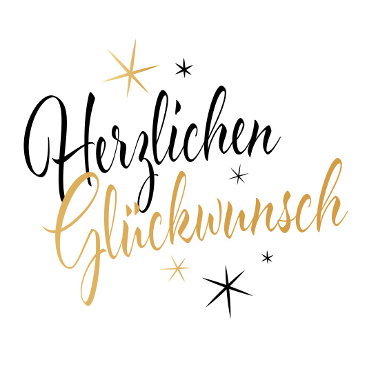 Herzlichen Glückwunsch