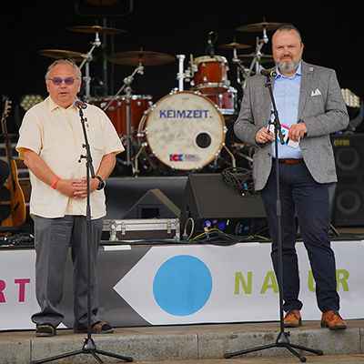 Eröffnung der Aquamedialen unter dem Motto "Unart Natur - Mensch prokontra Natur" mit Herrn Stefan Wichary. 
