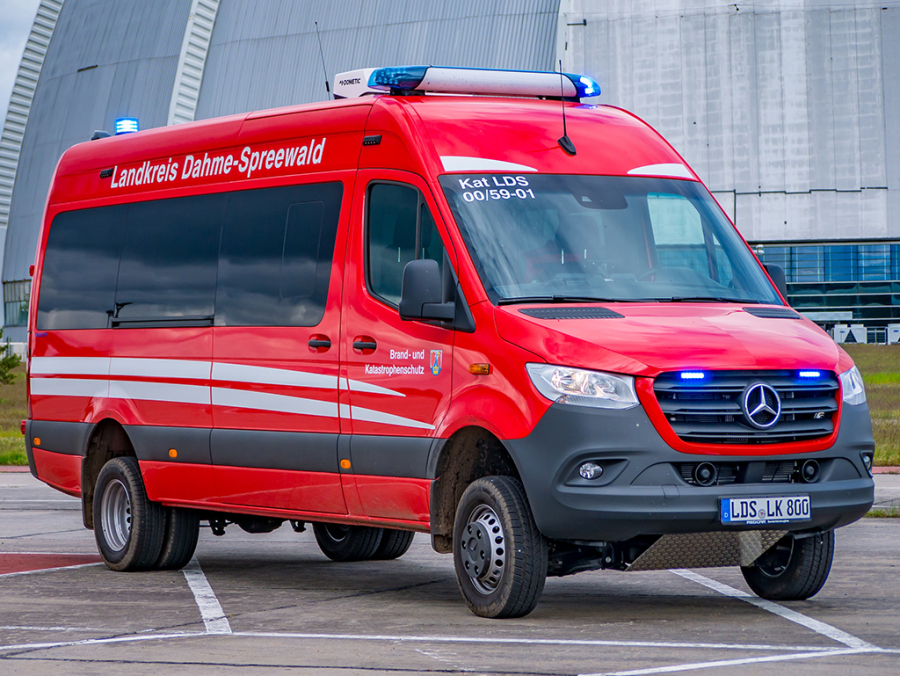 Ein neues Fahrzeug für den Brand- und Katastrophenschutz.