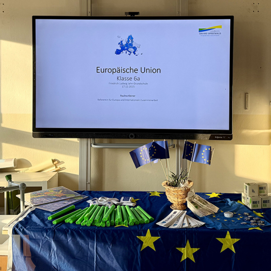 Europaflagge; Werbematerialien vom LDS