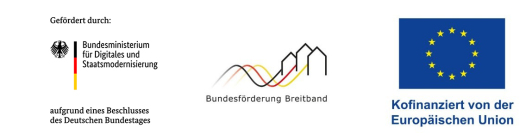 Glasfaserausbau gefördert durch Bundesministerium für Digitales und Verkehr, EU, Bundesförderung Breitband