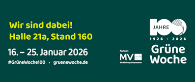 Zu sehen ist der Teilnahmebanner zur Grünen Woche 2026.