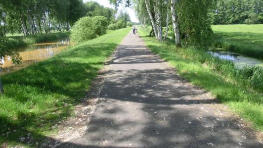 Deich im Spreewald