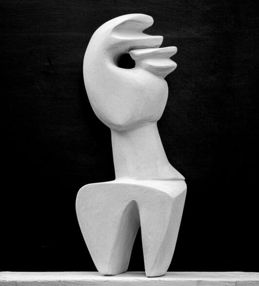 DREI-KLANG - Mensch - Stadt - Natur von Monika Haupt Skulptur aus Porenbeton
