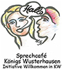 Zu sehen ist das Logo des Sprachcafé Königs Wusterhausen der Initiative Willkommen in KW.