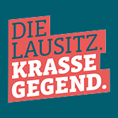 Das Logo "Die Lausitz. Krasse Gegend."