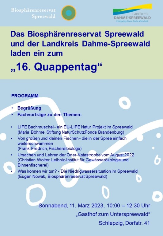 Auf dem Foto sehen Sie das Ankündigungsplakat des 16. Quappentag. Auf dem Foto sehen Sie das Ankündigungsplakat des 16. Quappentag.