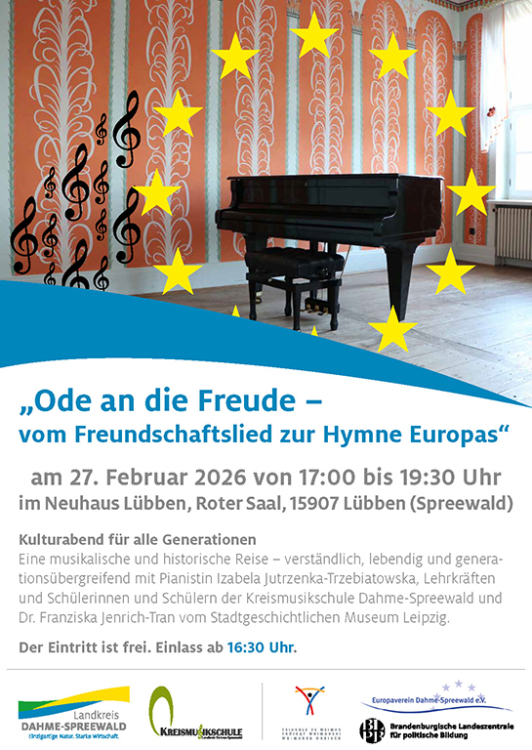 Zu sehen ist das Ankündigungsplakat.