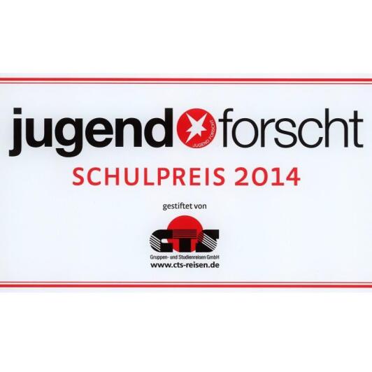 Schulpreis "Jugend forscht" 2014