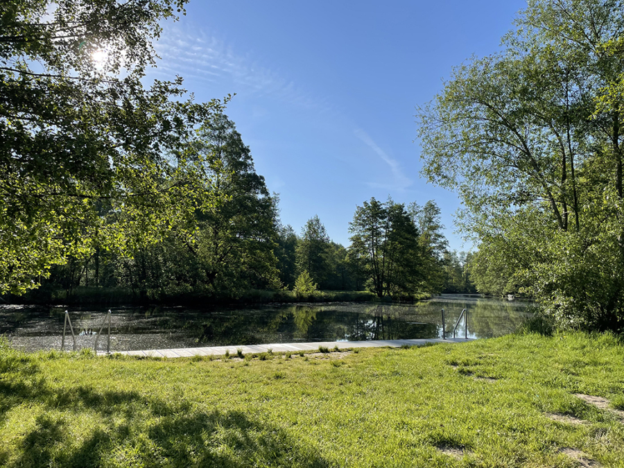 Strand der Spree in Stein­kir­chen