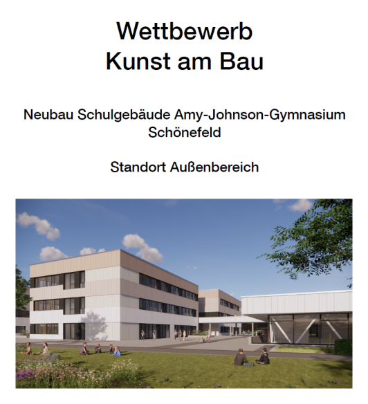 Titelbild Kunst am Bau 2026 - Amy-Johnson-Gymnasium Schönefeld