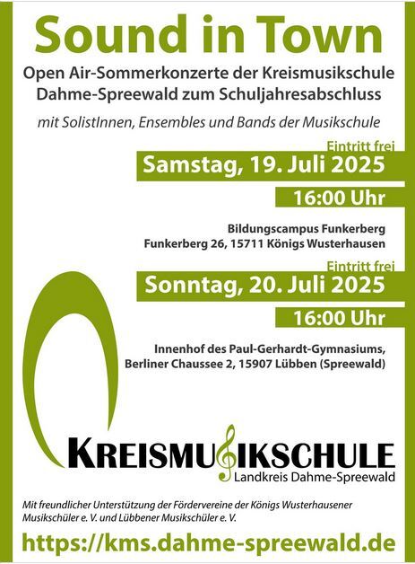 Plakat Sound in Town