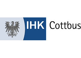 Zu sehen ist das Logo der IHK Brandenburg.