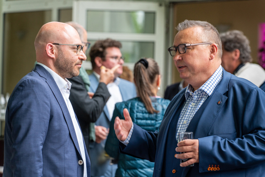 Zu sehen sind Impressionen vom gemeinsamen Frühlingsempfang 2026 des Landkreises Dahme-Spreewald und der Wirtschaftsförderungsgesellschaft Dahme-Spreewald mbH.