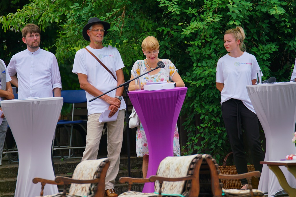 Eröffnung der aquamediale 13 mit Brandenburgs Kulturministerin Martina Münch am Hafen in Straupitz (Fotos: Stefan Otto/LDS) 