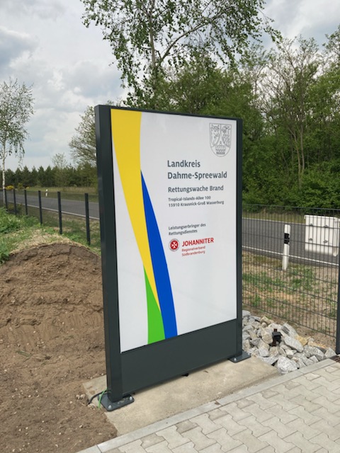Beschilderung Rettungswache