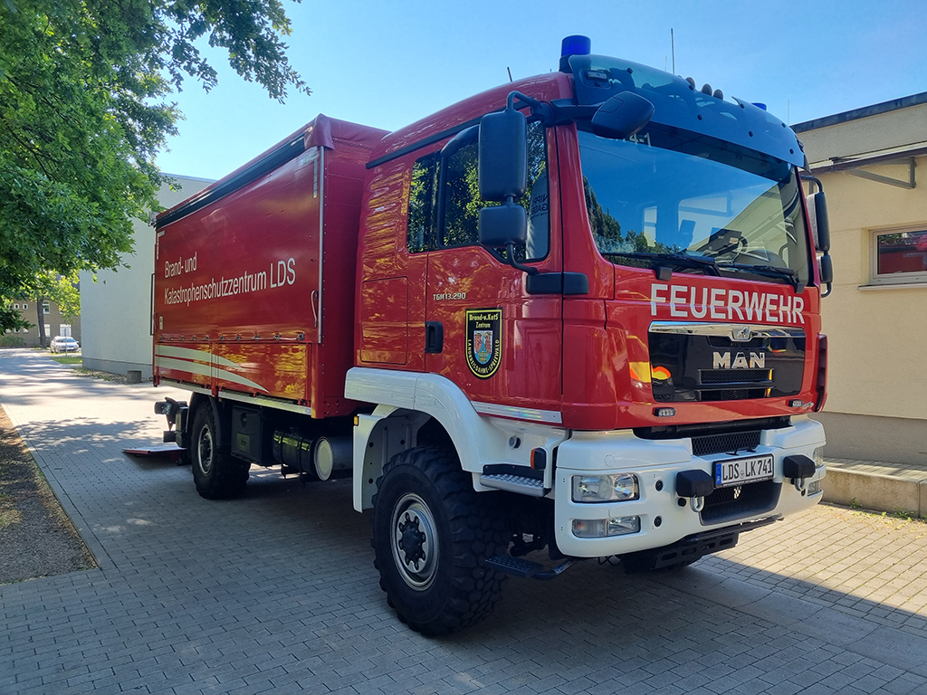 LKW des BKZ transportierte die Spenden